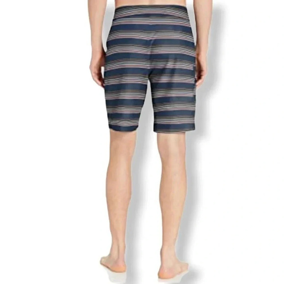 Goodthreads Swimwear Stripe Print Size 31 Tie Front Stretch Men's Board Shorts - Picture 2 of 12